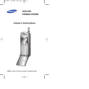 Bruksanvisning Samsung SGH-250 Mobiltelefon
