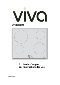 Bedienungsanleitung Viva VVK26R8150 Kochfeld
