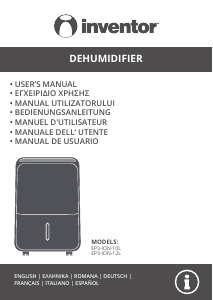 Manuale Inventor EP3-ION-12L Deumidificatore