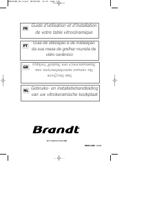 Handleiding Brandt TV382BT1 Kookplaat