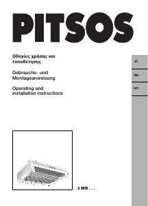 Handleiding Pitsos 2MB60W Afzuigkap