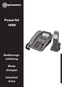 Bedienungsanleitung Amplicomms PowerTel 1880 Telefon