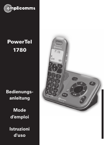 Mode d’emploi Amplicomms PowerTel 1780 Téléphone sans fil