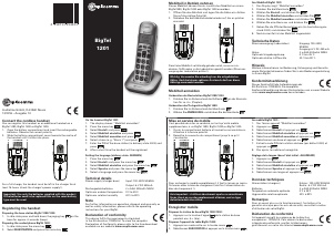 Manual de uso Amplicomms BigTel 1201 Teléfono inalámbrico