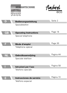 Manual Humantechnik FlashTel Eco Phone