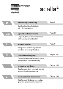 Manual Humantechnik Scalla 2 Phone