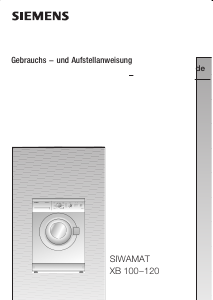 Manual de uso Siemens WXB120 Lavadora