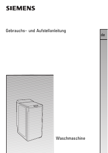 Bedienungsanleitung Siemens WP10T3S0 Waschmaschine