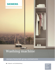 Bedienungsanleitung Siemens WP12T254BY Waschmaschine