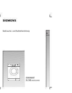 Bedienungsanleitung Siemens WM52601IT Waschmaschine