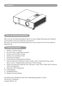 Bedienungsanleitung Kindermann KX 3300 Projektor