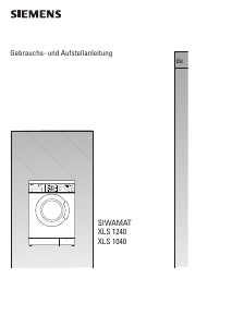 Bedienungsanleitung Siemens WXLS1240 Waschmaschine