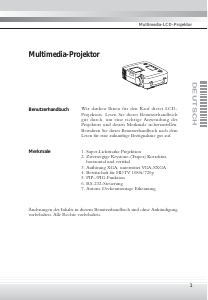 Bedienungsanleitung Kindermann KX 4000 Projektor