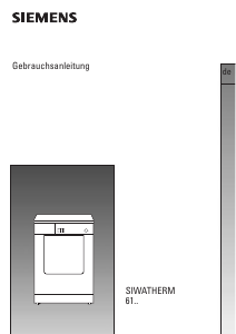 Bedienungsanleitung Siemens WT61000FF Trockner