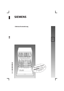 Bedienungsanleitung Siemens SE22901 Geschirrspüler
