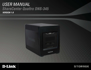 Manual D-Link DNS-345 ShareCenter Quattro NAS