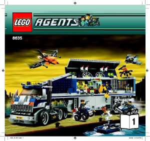 Manual de uso Lego set 8635 Agents Centro de mando móvil