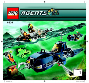 Bruksanvisning Lego set 8636 Agents Djuphavs äventyret
