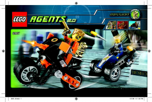 Bruksanvisning Lego set 8967 Agents Flygning från guldtand