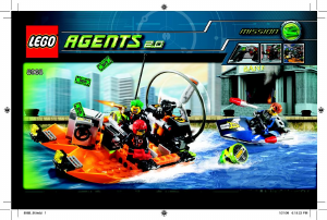 Bruksanvisning Lego set 8968 Agents Kanalflykten