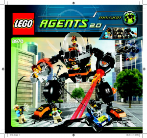 Manuale Lego set 8970 Agents L'attacco dei robot