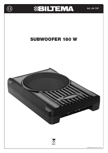 Bruksanvisning Biltema 24-797 Subwoofer