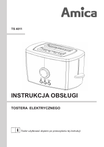 Instrukcja Amica TS 4011 Toster