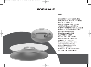 Handleiding Soehnle 65100 6 Disc Keukenweegschaal