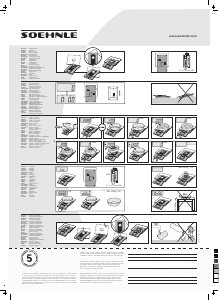 Manuale Soehnle 65106 8 Fiesta Bilancia da cucina