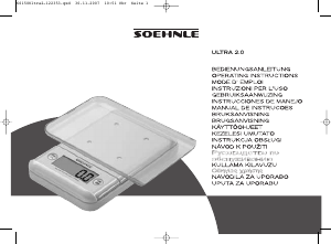 Manual de uso Soehnle 66150 Ultra 2.0 Báscula de cocina