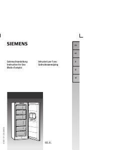 Bedienungsanleitung Siemens GS26V431FF Gefrierschrank