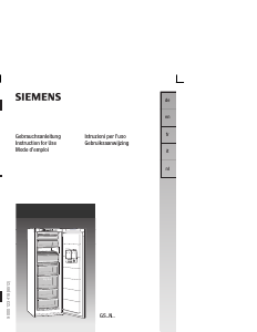 Bedienungsanleitung Siemens GS24NE00 Gefrierschrank