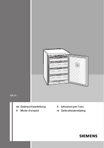 Bedienungsanleitung Siemens GS16VAW20G Gefrierschrank