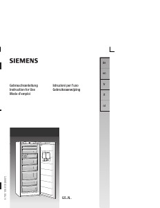 Bedienungsanleitung Siemens GS40NA30GB Gefrierschrank