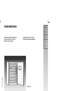 Bedienungsanleitung Siemens GS36NH30 Gefrierschrank
