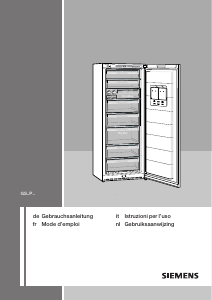 Bedienungsanleitung Siemens GS26PE10 Gefrierschrank