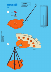Bedienungsanleitung Playmobil set 3871 Indians Indianertipi