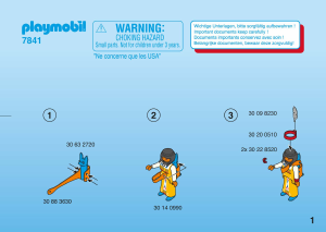 Manuale Playmobil set 7841 Indians Famiglia indiana