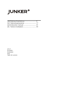 Mode d’emploi Junker JI36LT53 Table de cuisson