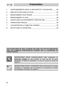 Mode d’emploi Smeg SRV596 Table de cuisson