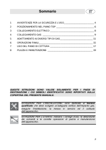 Manuale Smeg SRV576A6 Piano cottura