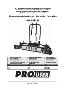 Manual Pro User Amber II Bicycle Carrier