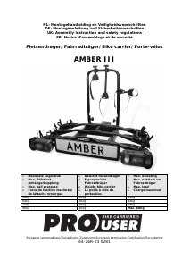 Manual Pro User Amber III Bicycle Carrier