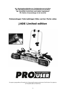 Bedienungsanleitung Pro User Jade Limited Edition Fahrradträger