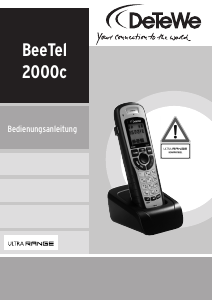 Bedienungsanleitung DeTeWe BeeTel 2000c Schnurlose telefon