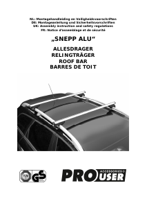 Manual Pro User Snepp Alu Roof Bar