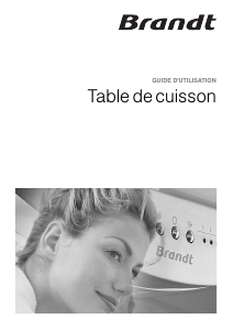 Mode d’emploi Brandt TE550BF1 Table de cuisson