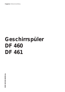 Bedienungsanleitung Gaggenau DF460160 Geschirrspüler