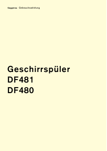 Bedienungsanleitung Gaggenau DF481160F Geschirrspüler