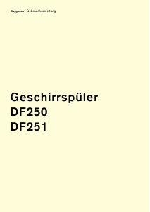 Bedienungsanleitung Gaggenau DF250160 Geschirrspüler